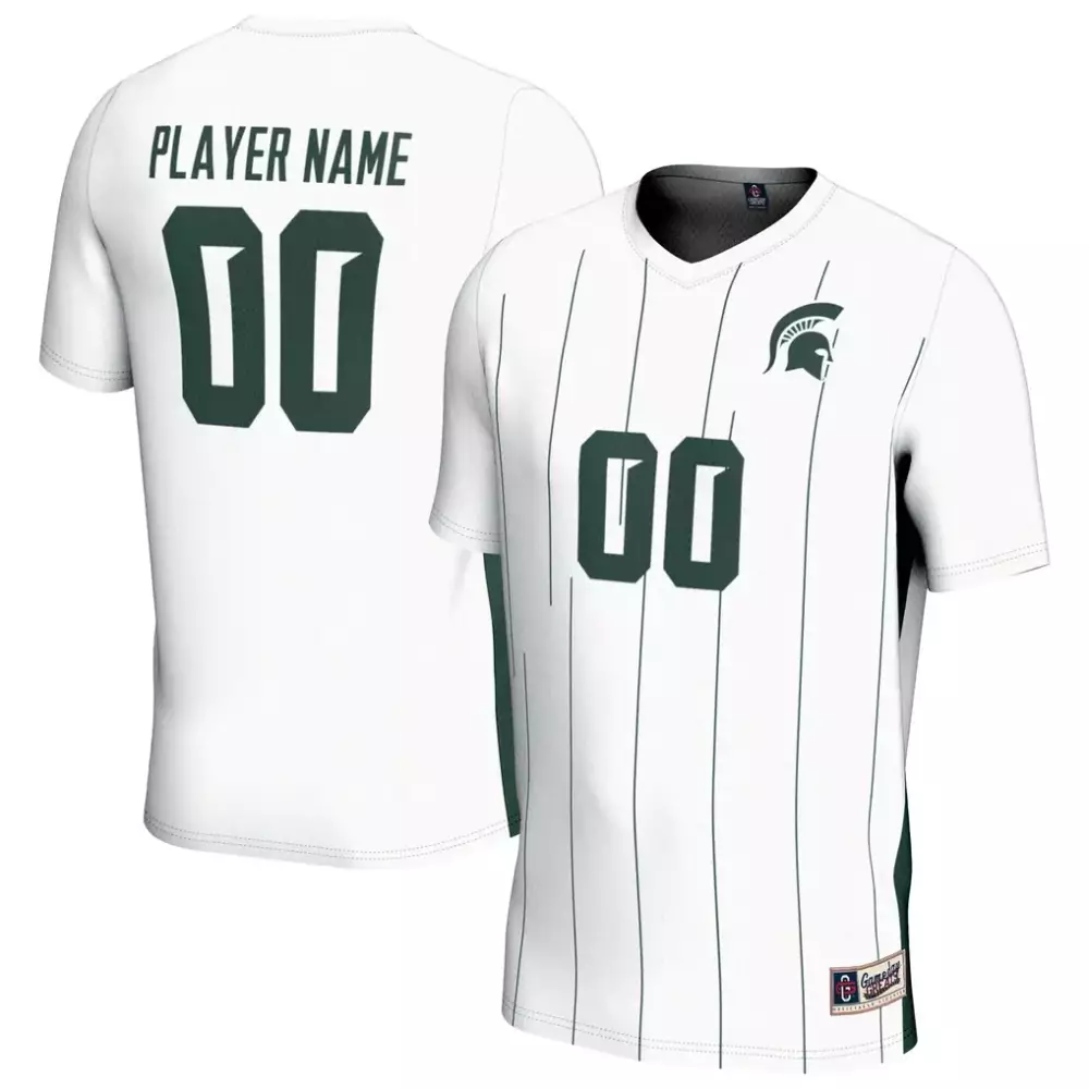 Michigan State Spartans Jersey White Green Gameday Unisex Fashion