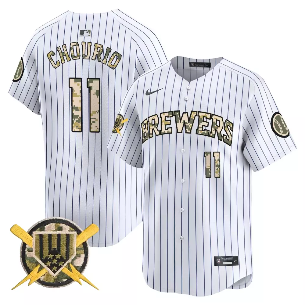 Jackson Chourio 11 Jersey White City Connect Milwaukee Brewers Men Authentic Alternate