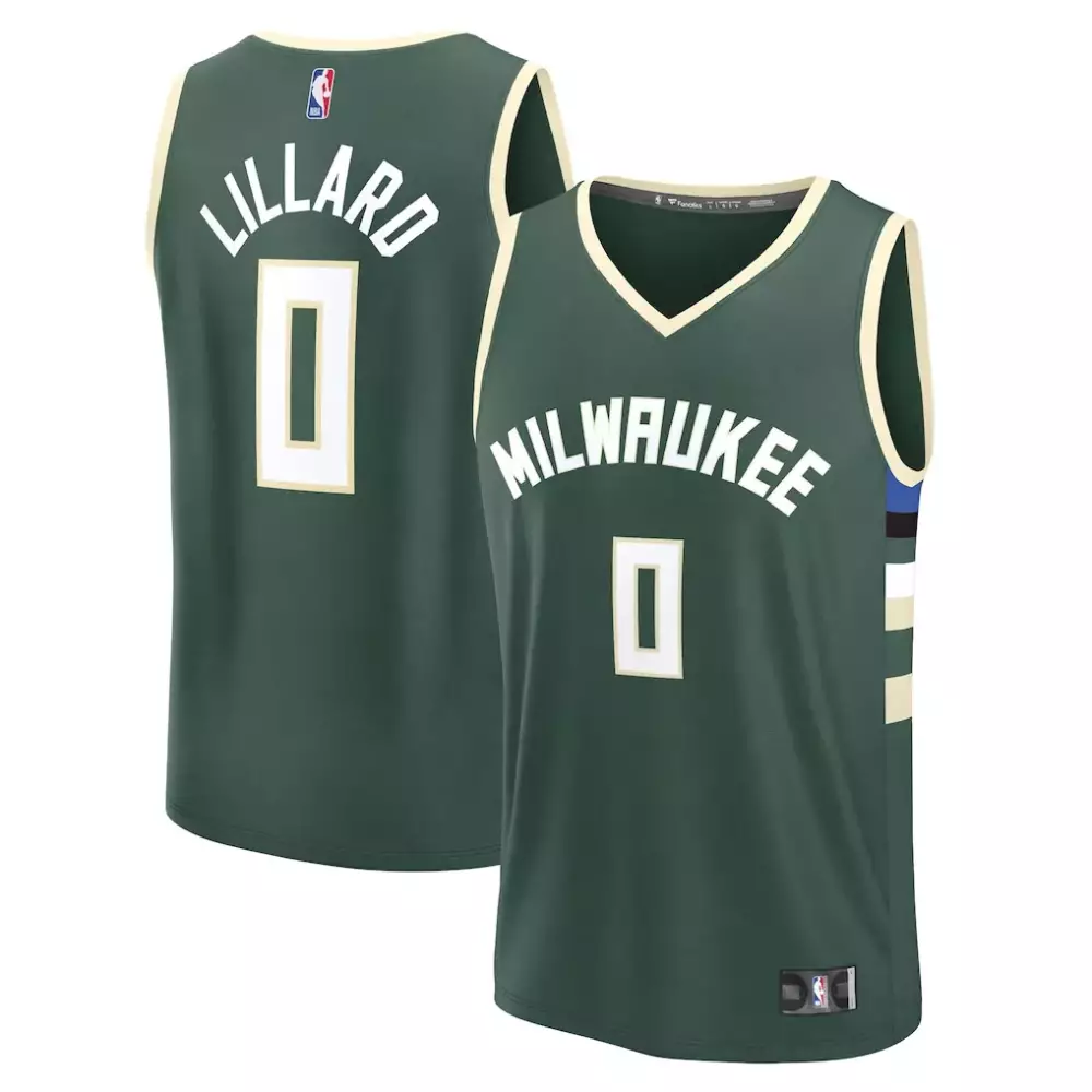 Damian Lillard Milwaukee Bucks Jersey Green Gothic Sin City Men Replica Alternate
