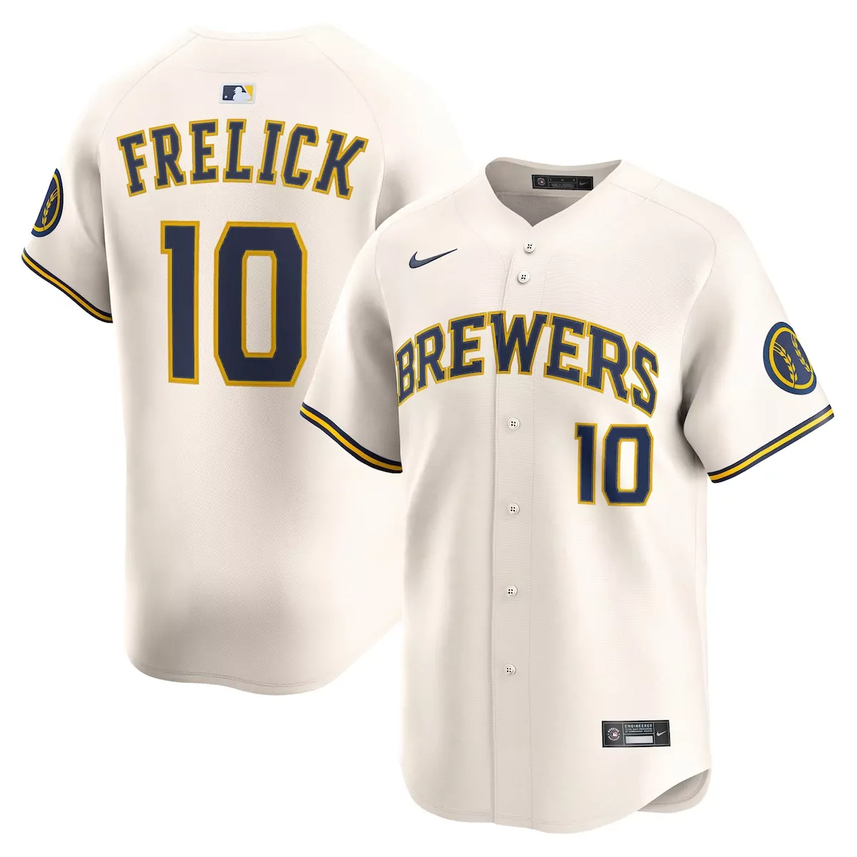 Sal Frelick 10 Milwaukee Brewers Jersey Cream Gothic Sin City Men Authentic Alternate