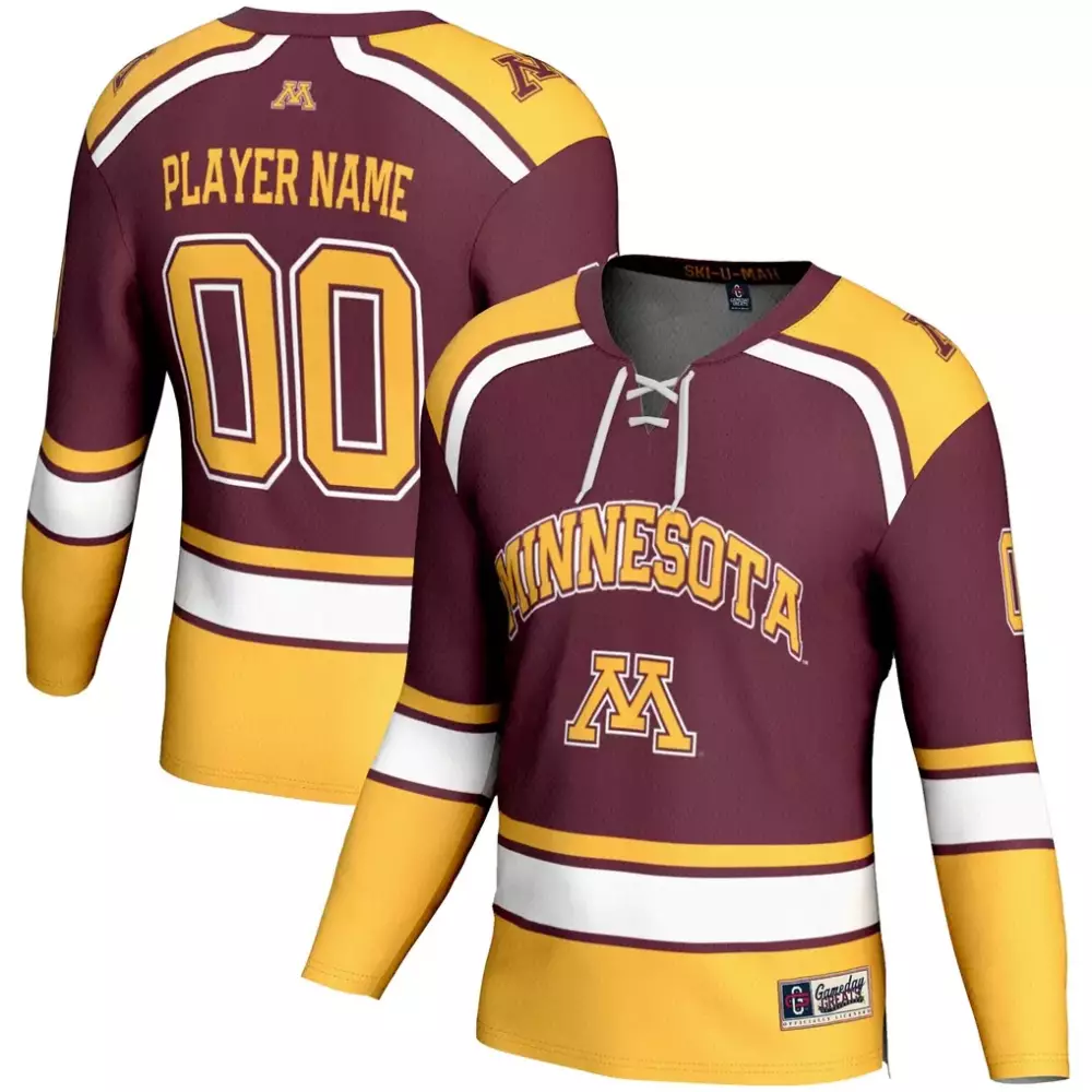 Minnesota Golden Gophers Jersey Maroon Men Replica Gold White Gameday