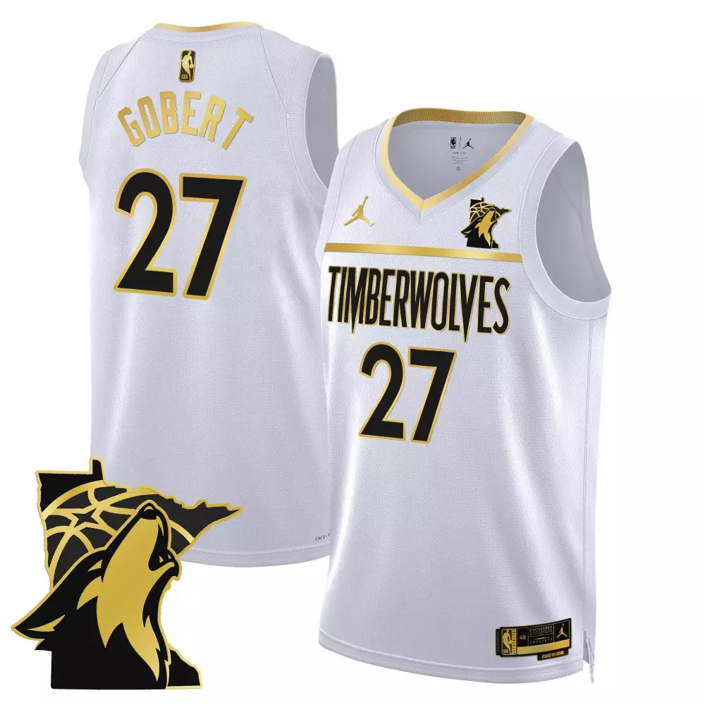Rudy Gobert 27 Jersey White Mlk Day Minnesota Timberwolves Men Authentic Alternate
