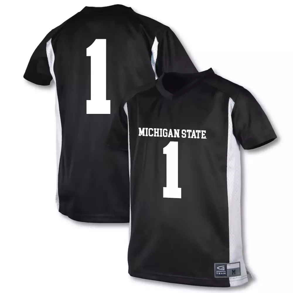 Unkwn 1 Michigan State Jersey Black White