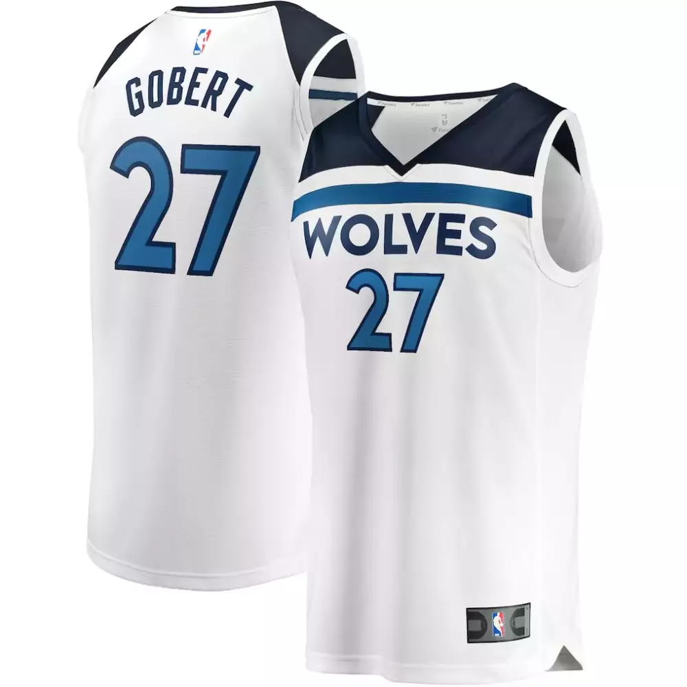 Rudy Gobert 27 Jersey White Minnesota Timberwolves Men Stitched Alternate Navy Blue