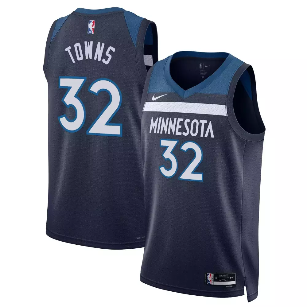Anthony Edwards 32 Jersey Navy City Edition Minnesota Timberwolves Men Authentic