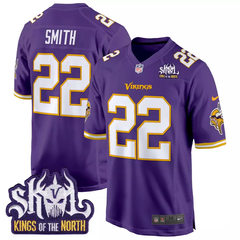 Harrison Smith 22 Jersey Purple Skol Kings Of The North Minnesota Vikings Men Stitched