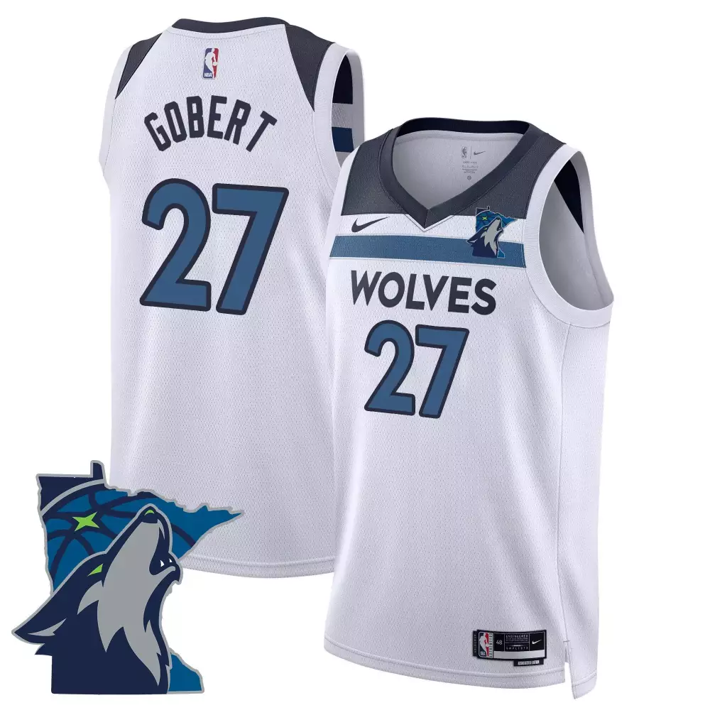 Rudy Gobert 27 Jersey White City Connect Minnesota Timberwolves Men Authentic Alternate