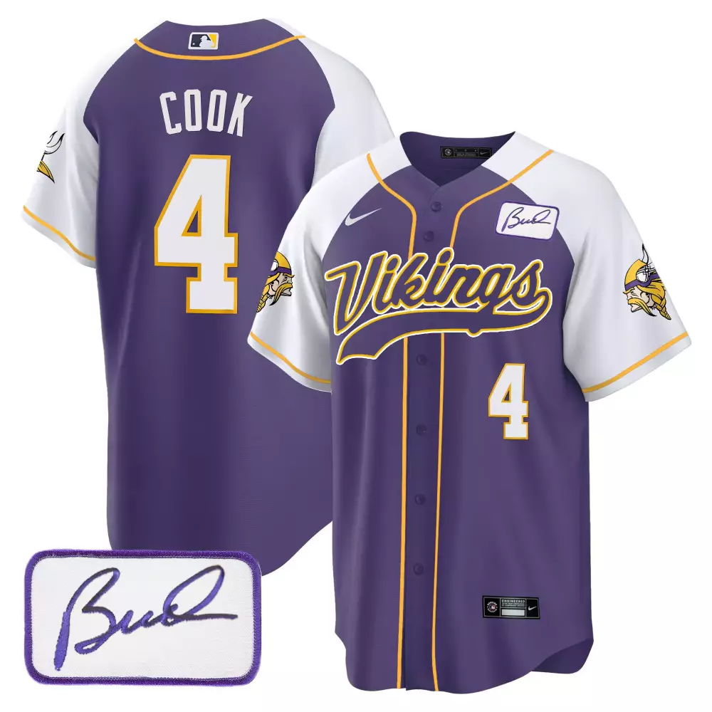 Dalvin Cook 4 Minnesota Vikings Jersey Purple Bud Grant Men Stitched White Gold Alternate