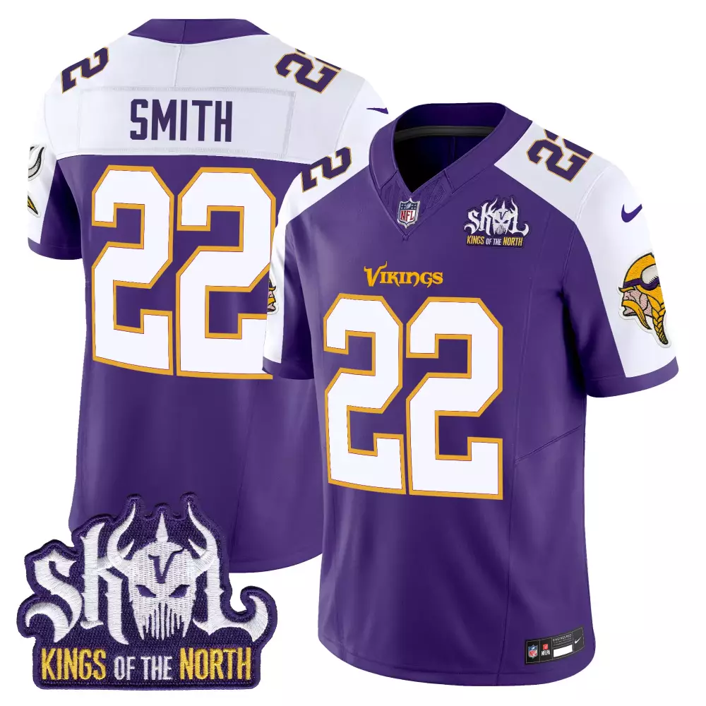 Harrison Smith 22 Jersey Purple Skol Kings Of The North Minnesota Vikings Men Stitched