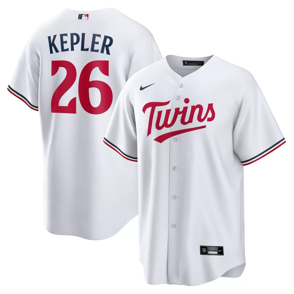 Max Kepler 26 Minnesota Twins Jersey White Men Vapor Alternate Red Navy Blue Home