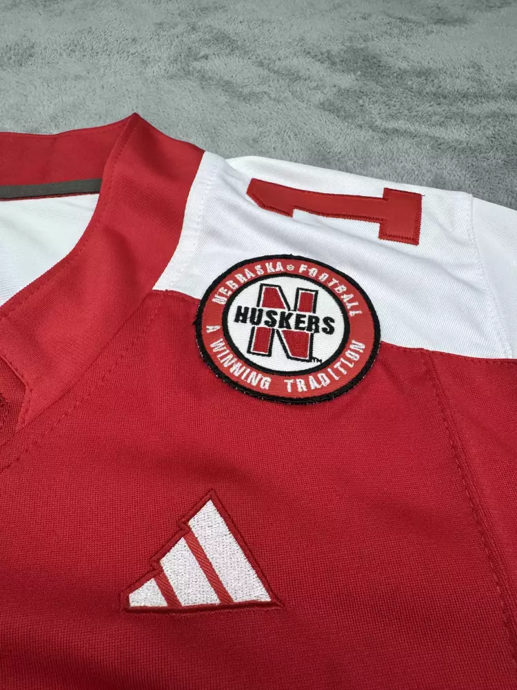 Custom Nebraska Cornhuskers Jersey Red Men Stitched White Vapor All Embroidered