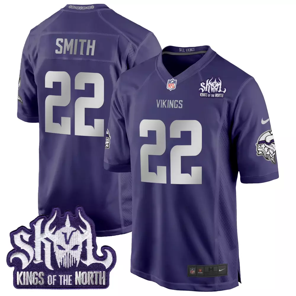 Harrison Smith 22 Jersey Purple Skol Kings Of The North Minnesota Vikings Men Stitched