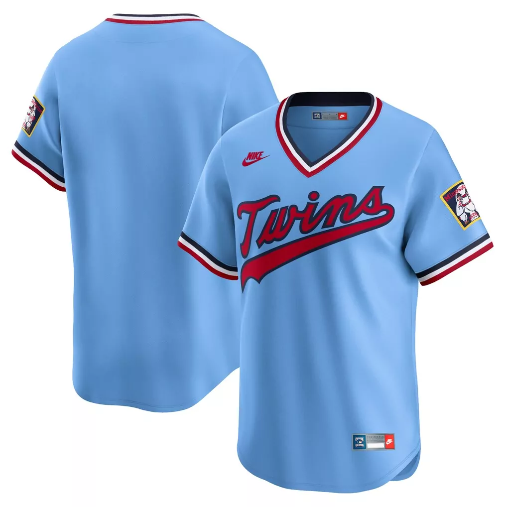 Custom Minnesota Twins Jersey Light Blue Gothic Sin City Men Authentic Red White