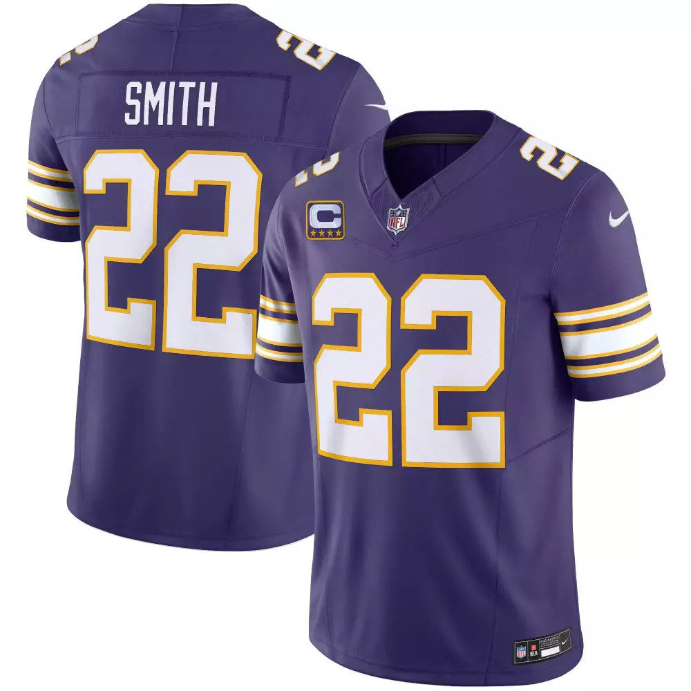 Harrison Smith 22 Jersey Purple Minnesota Vikings Men Stitched Gold White All Vapor
