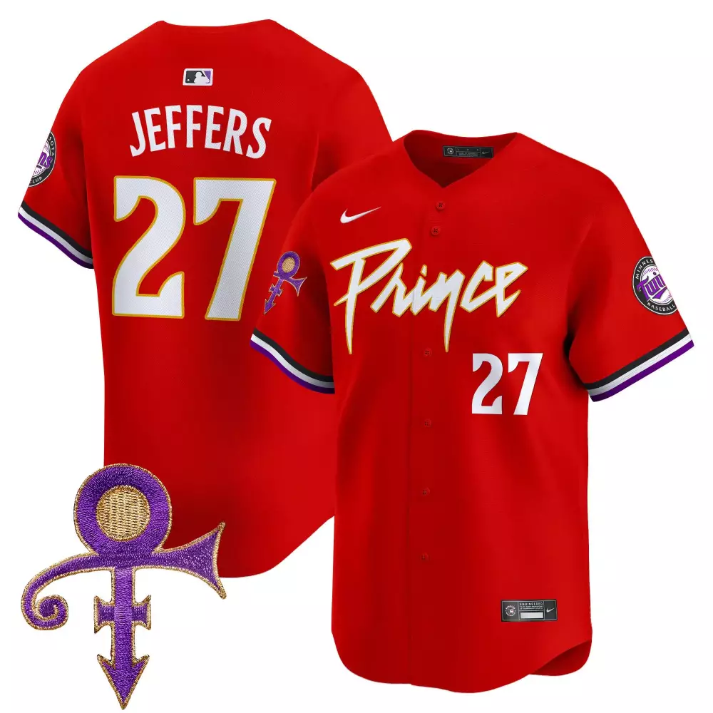 Ryan Jeffers 27 Minnesota Twins Jersey Red Prince Men Authentic Alternate Custom Design