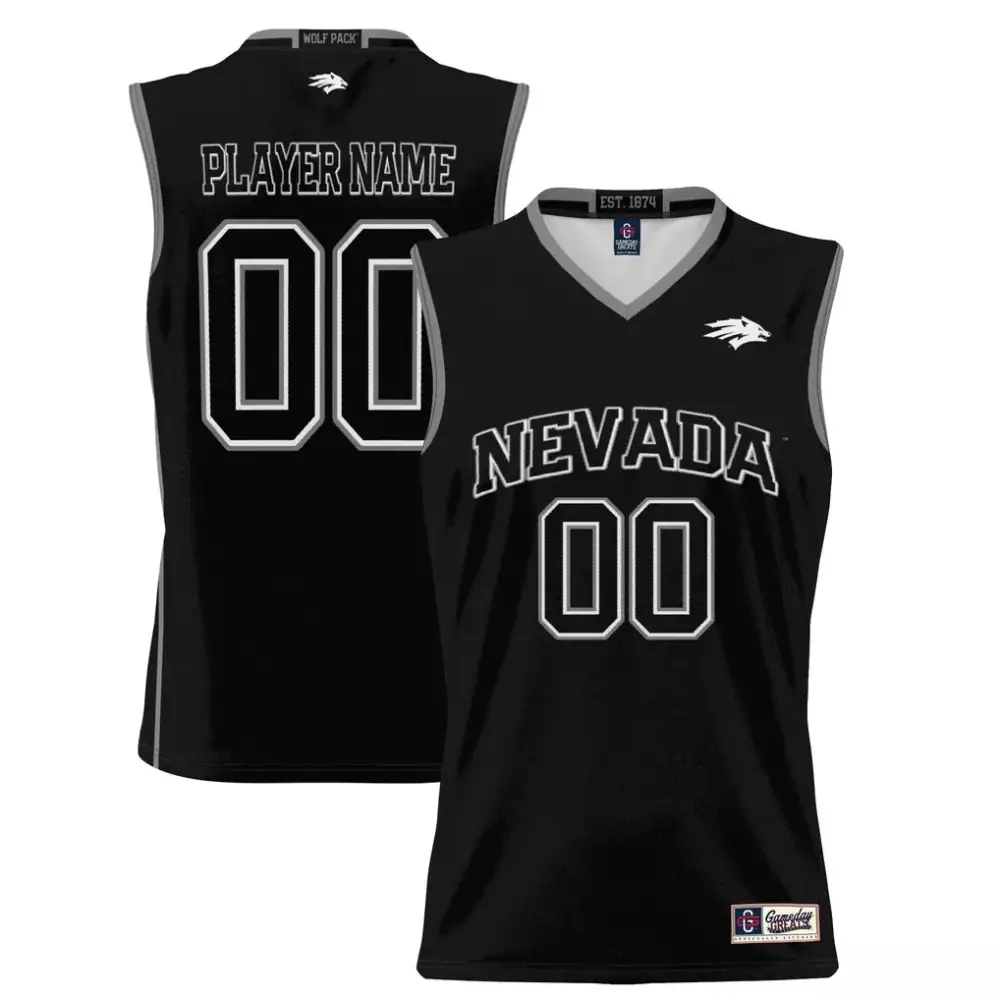 Nevada Wolf Pack Jersey Black Men Replica Gray Gameday Unisex