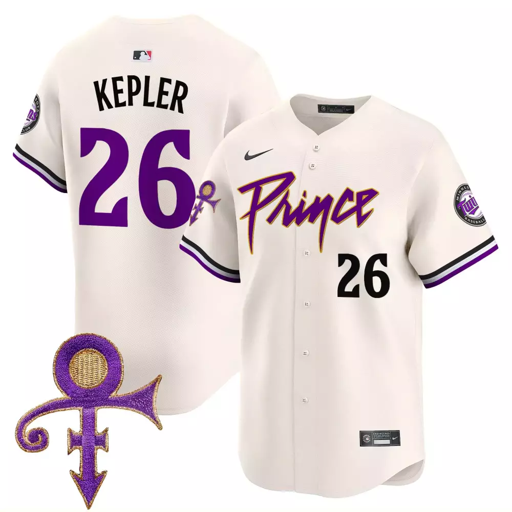 Kepler Prince 26 Minnesota Twins Jersey White Men Authentic Alternate Custom Design
