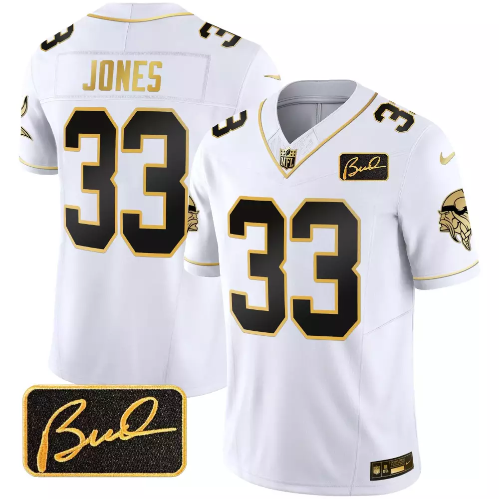 Aaron Jones 33 New Orleans Saints Jersey White Budweiser Men Stitched Alternate Black