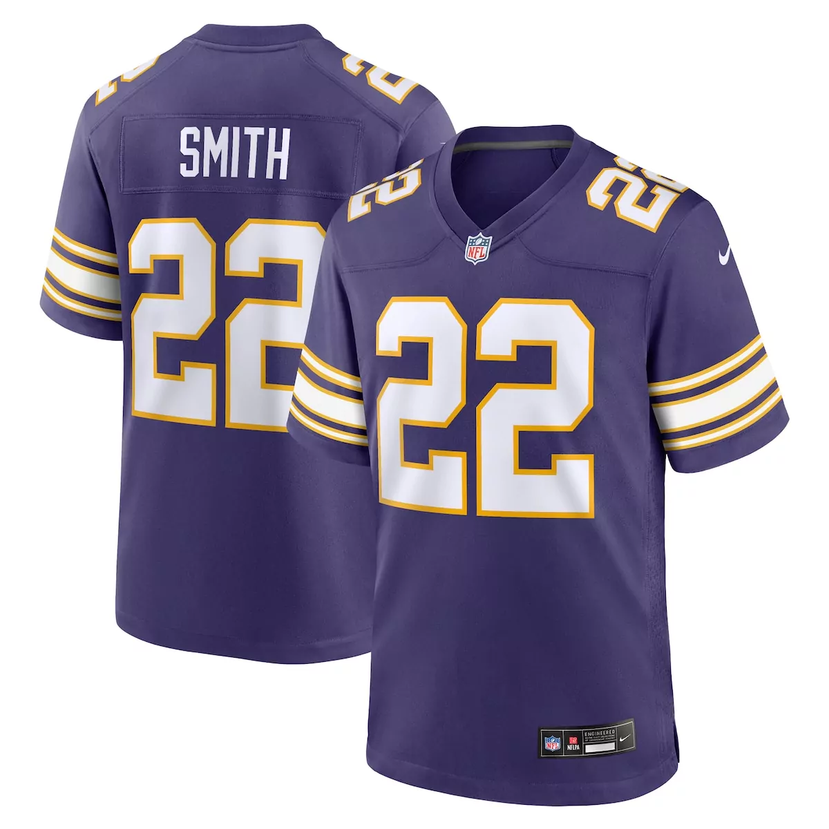 Harrison Smith 22 Jersey Purple Minnesota Vikings Men Stitched Gold White Classic