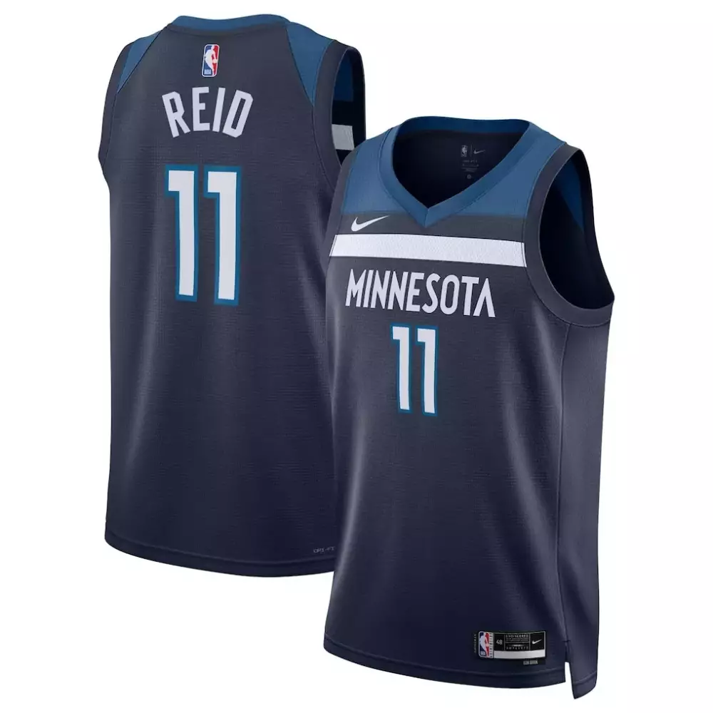 Naz Reid 11 Jersey Navy Minnesota Timberwolves Men Authentic Blue White Unisex Swingman