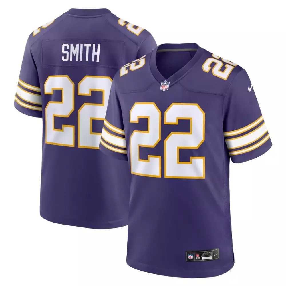 Harrison Smith 22 Jersey Purple Minnesota Vikings Men Stitched Gold White Classic