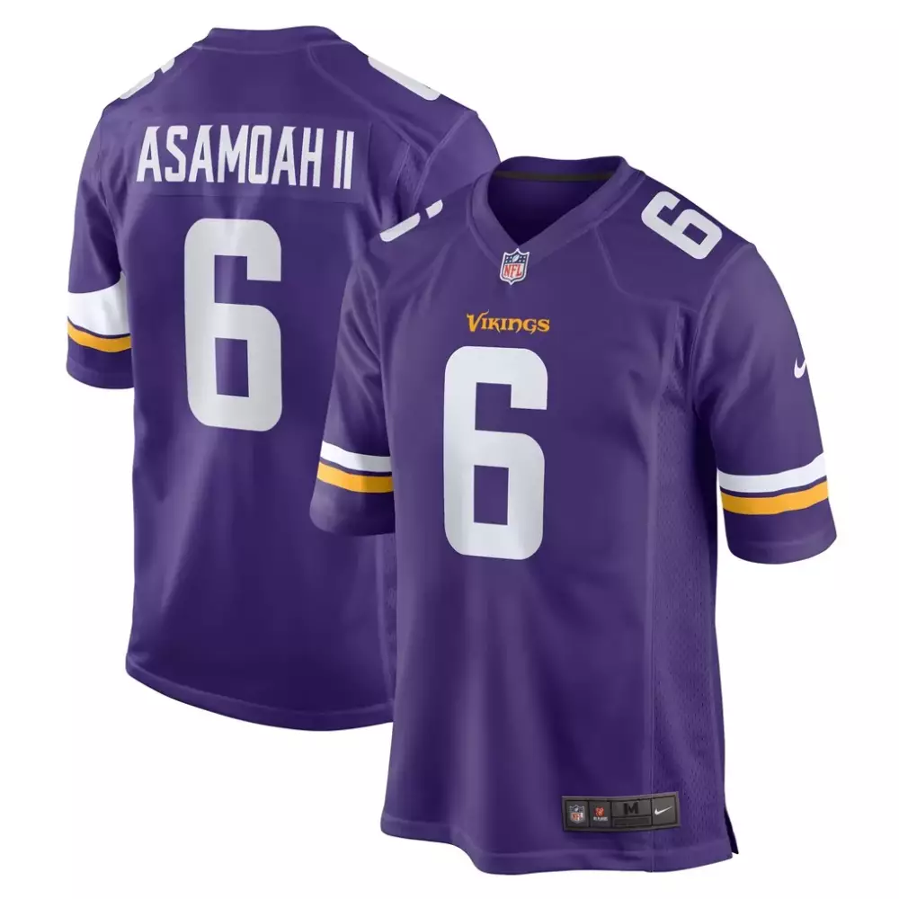 Harris Ii 6 Minnesota Vikings Jersey Purple Men Stitched White Gold Yellow Game