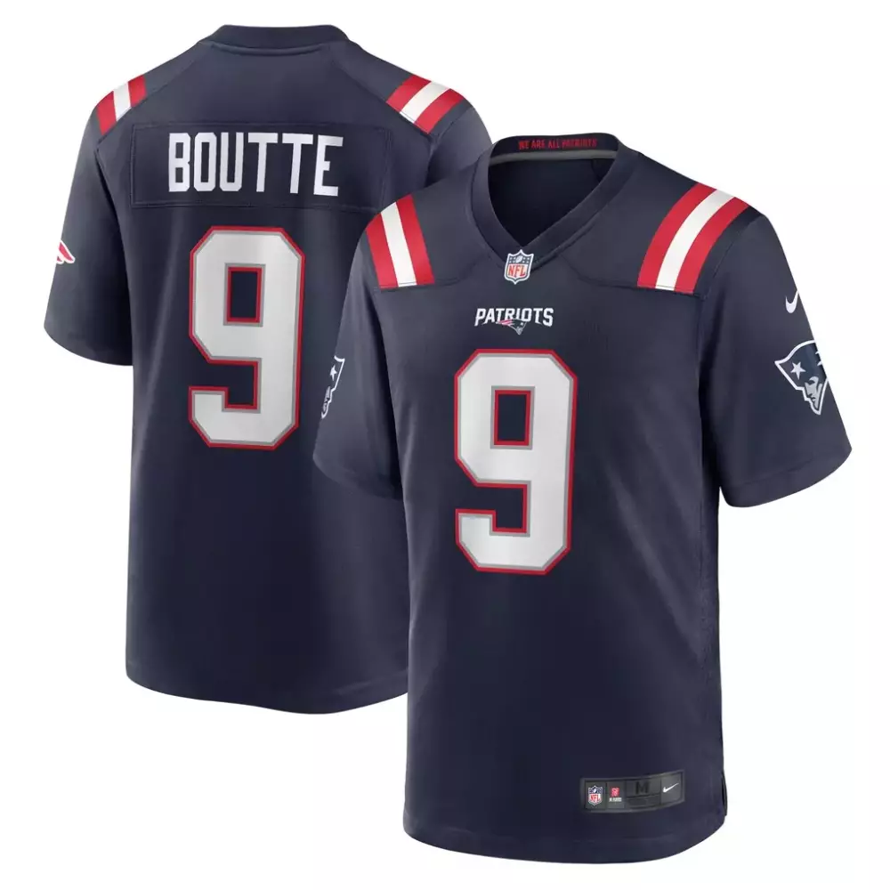 Kayshon Boutte 9 Jersey Navy Blue New England Patriots Men Stitched Red White Game