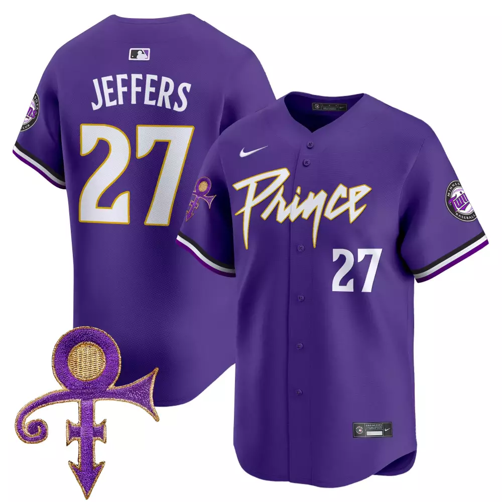 Ryan Jeffers 27 Minnesota Twins Jersey Purple Prince Men Authentic Custom Design