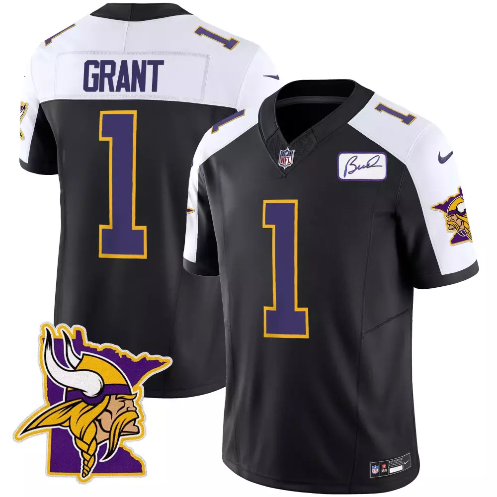 Bud Grant Jersey Alternate Classic Limited v5 All Stitched