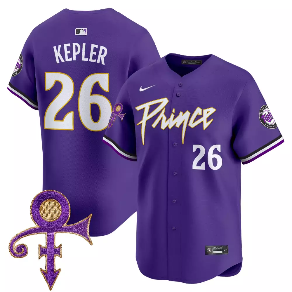 Max Kepler 26 Minnesota Twins Jersey Purple Prince Men Authentic Alternate White