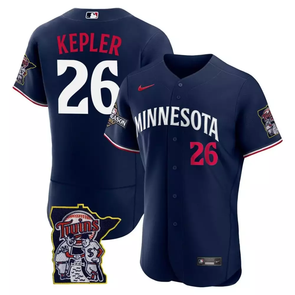 Max Kepler 26 Minnesota Twins Jersey Navy City Connect Season Outline Men Authentic