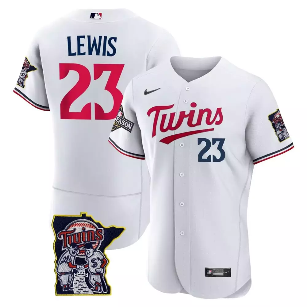 Royce Lewis 23 Minnesota Twins Jersey White City Connect Season Shape Men Authentic