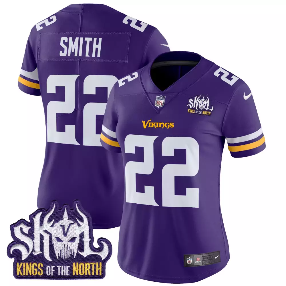 Harrison Smith 22 Jersey Purple Skol Kings Of The North Minnesota Vikings Women Stitched