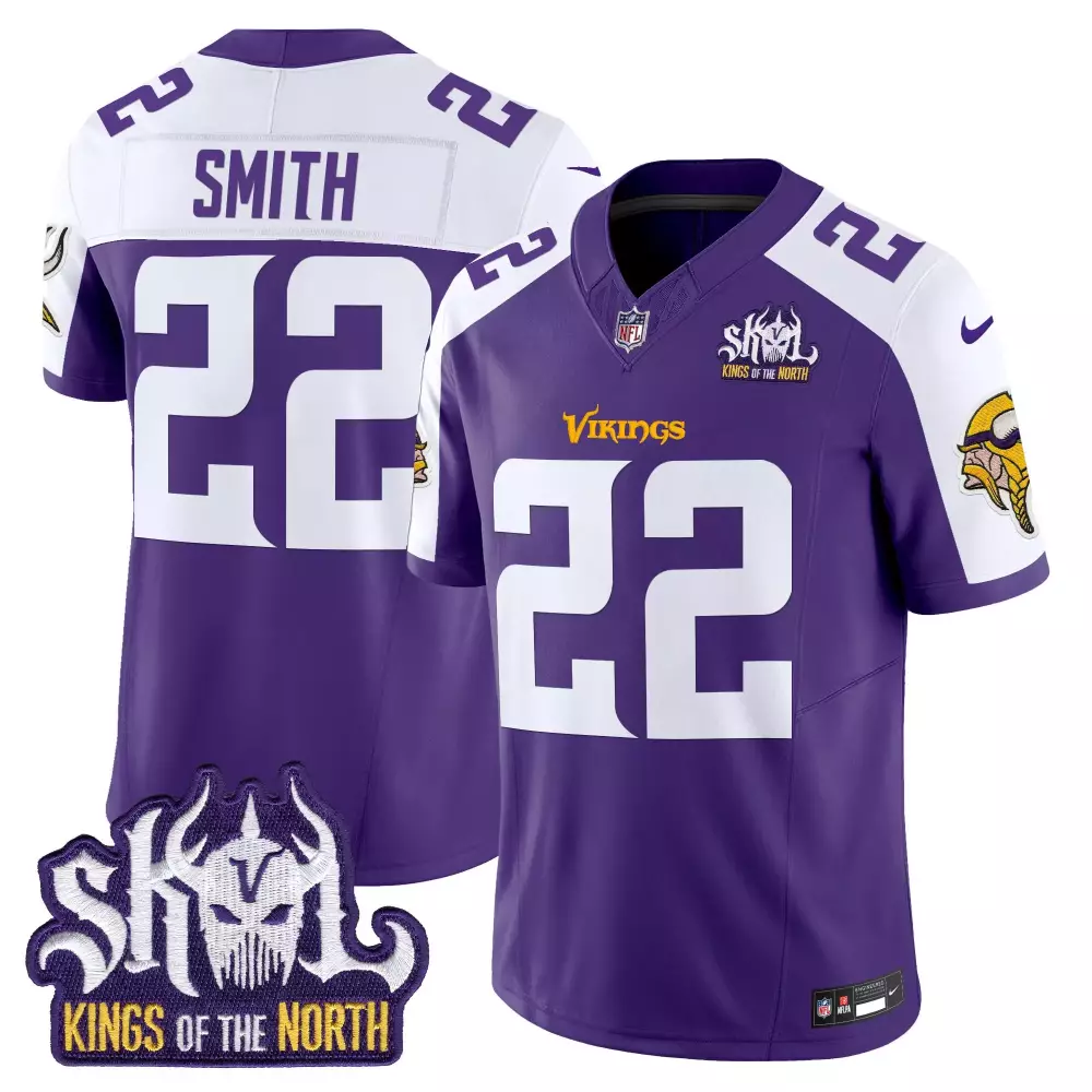 Harrison Smith 22 Jersey Purple Skol Kings Of The North Minnesota Vikings Men Limited