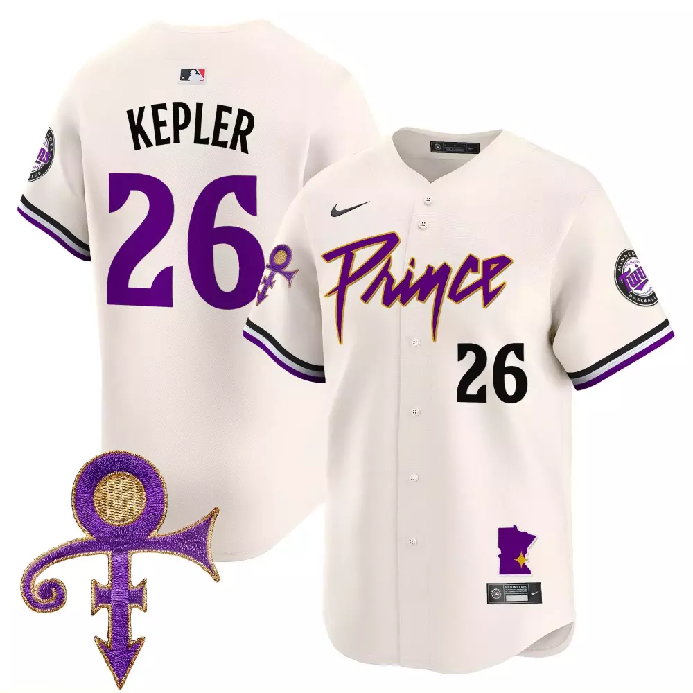 Kepler Prince 26 Minnesota Twins Jersey Cream Men Authentic Alternate Custom Design