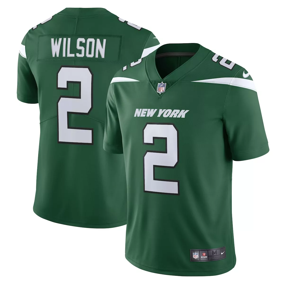 Zach Wilson 2 New York Jets Jersey Green Men Limited White Vapor