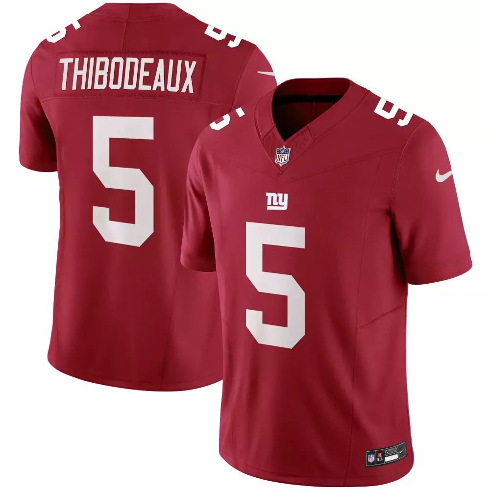 Kayvon Thibodeaux 5 Jersey Red New York Giants Men Stitched White All Vapor
