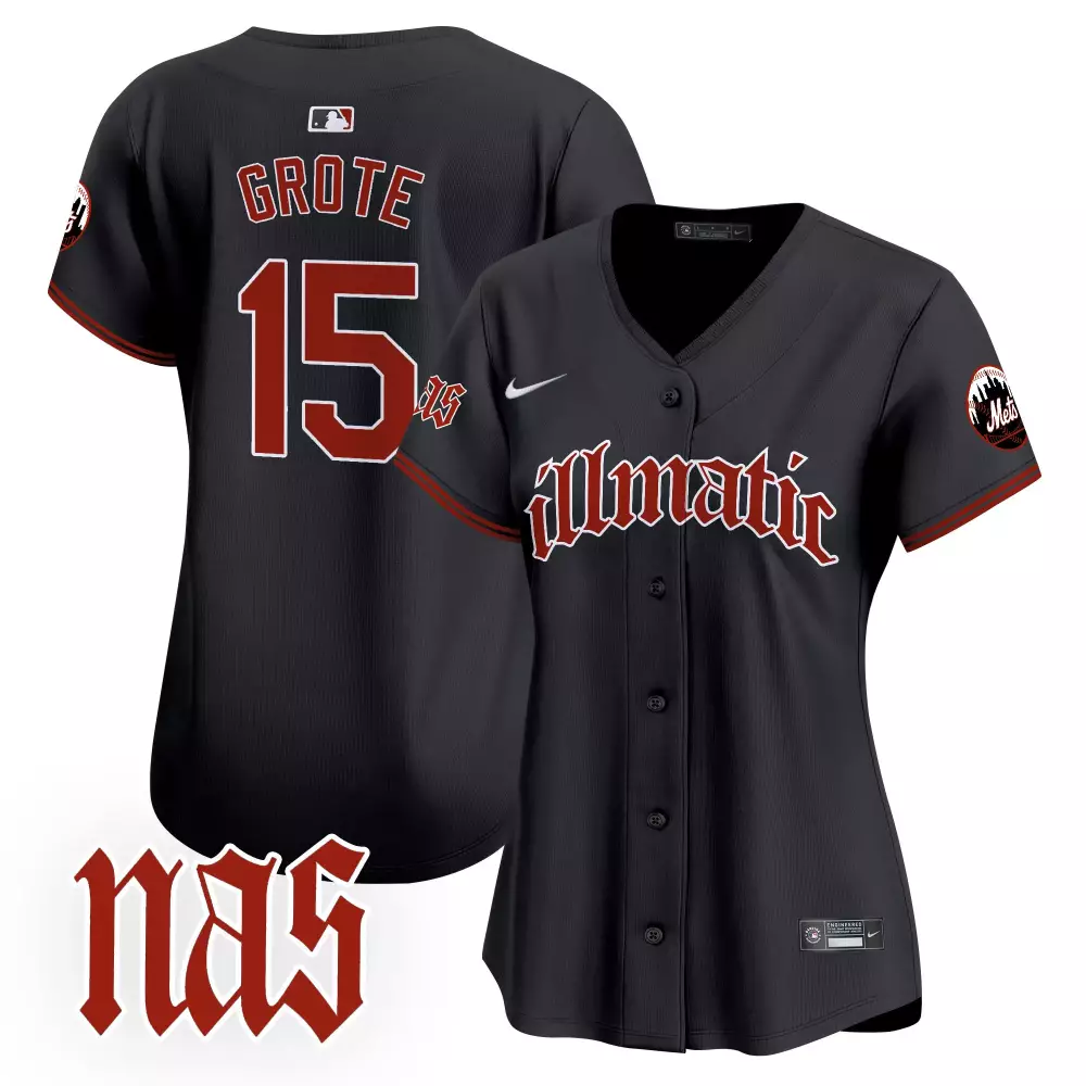 Jerry Grote 15 New York Mets Jersey Black Nas X Men Authentic Alternate Red White