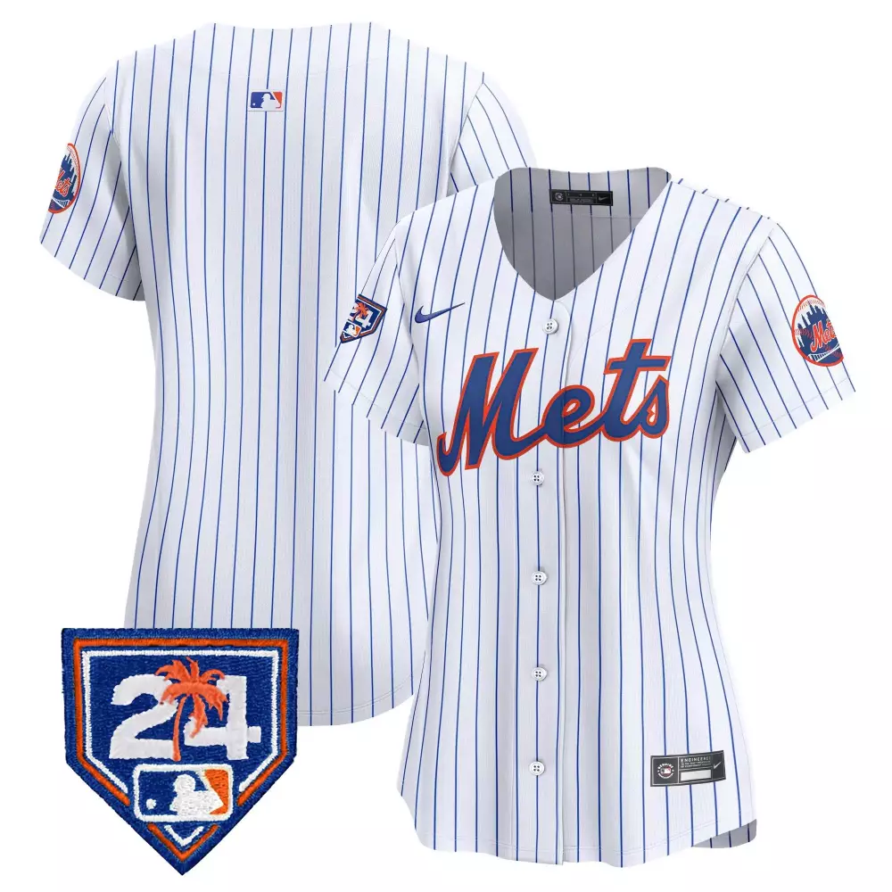 Jeff Mcneil 24 New York Mets Jersey White City Connect Palm Tree Women Authentic