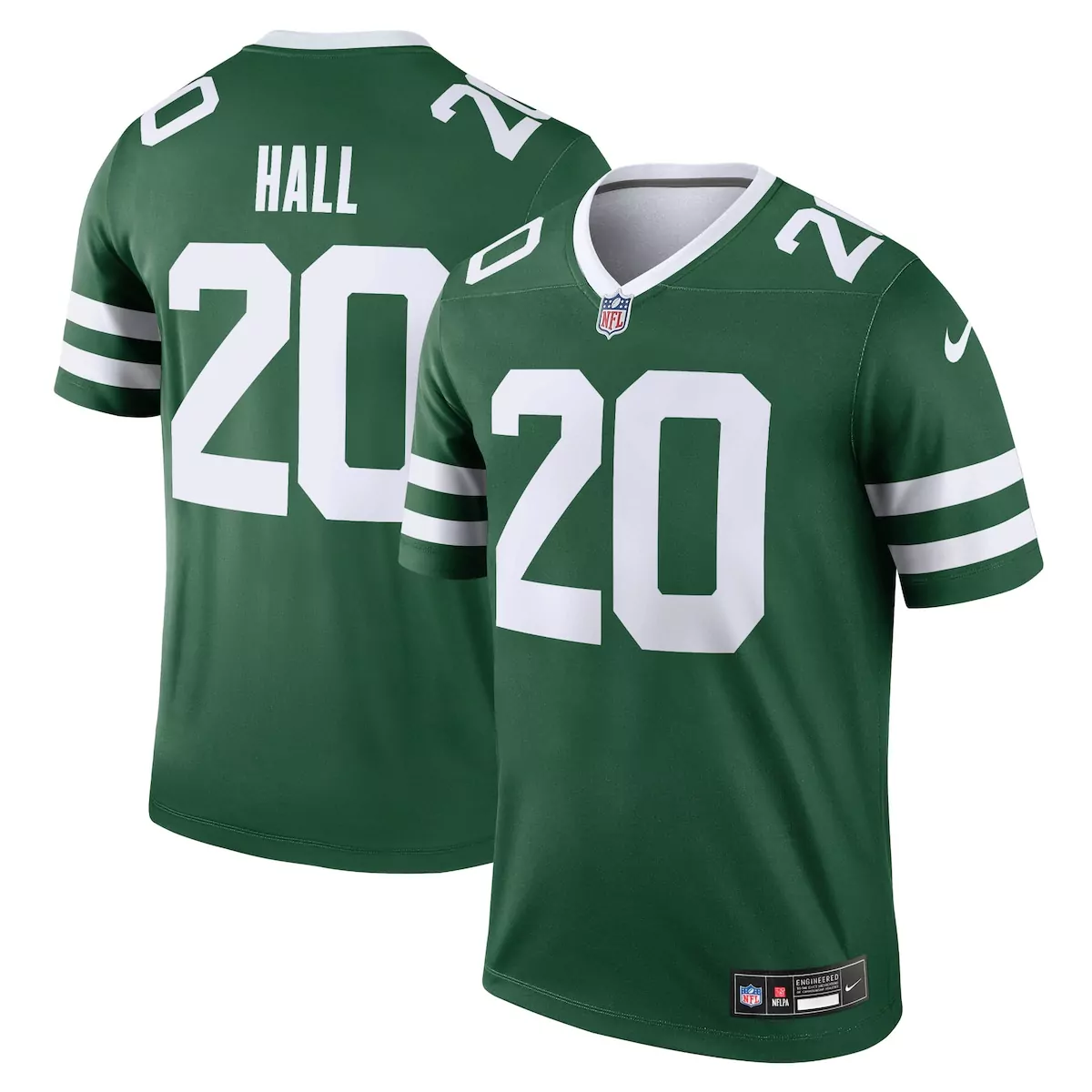 Breece Hall 20 New York Jets Jersey Green Men Limited White