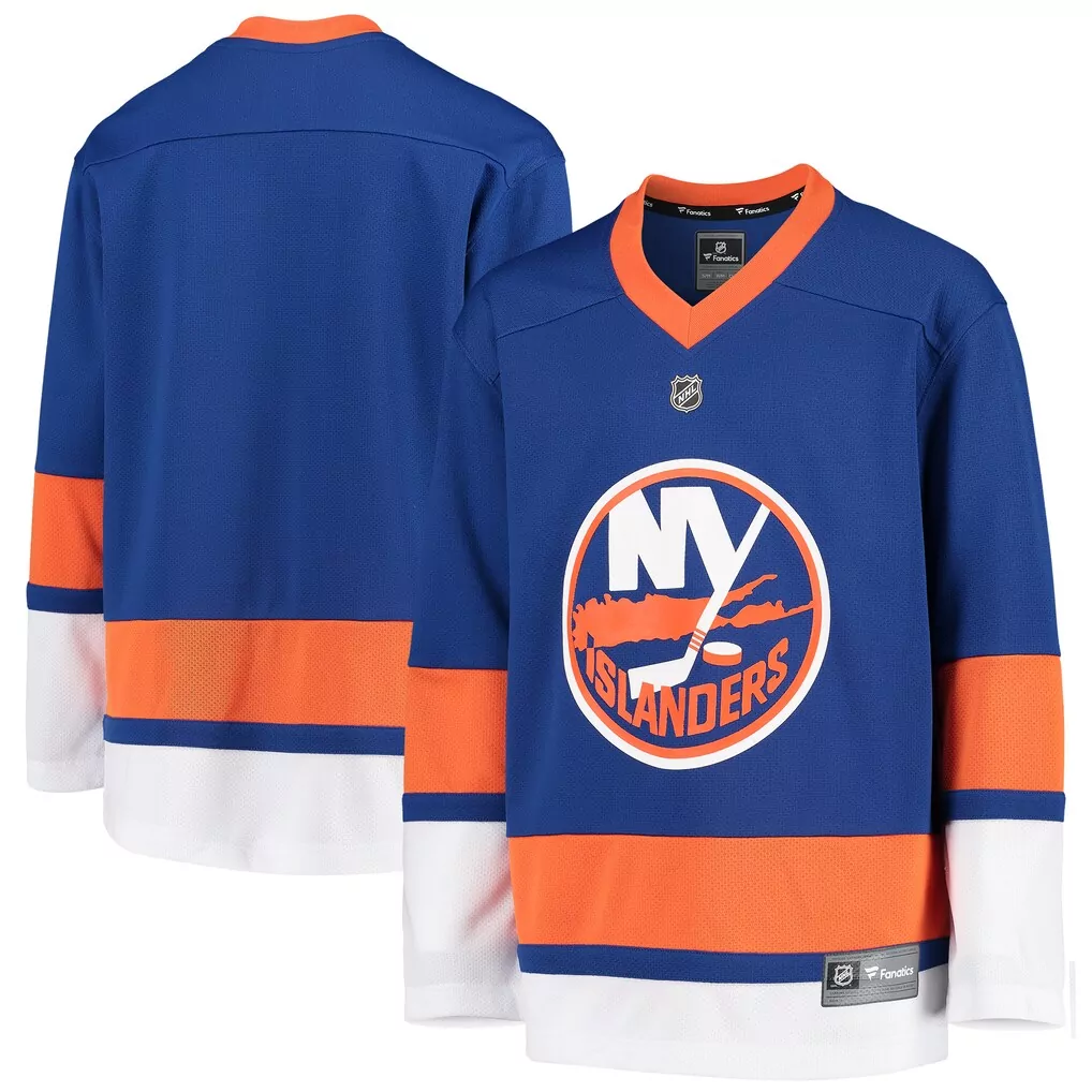 Blank New York Islanders Jersey Blue Men Replica Orange White Home