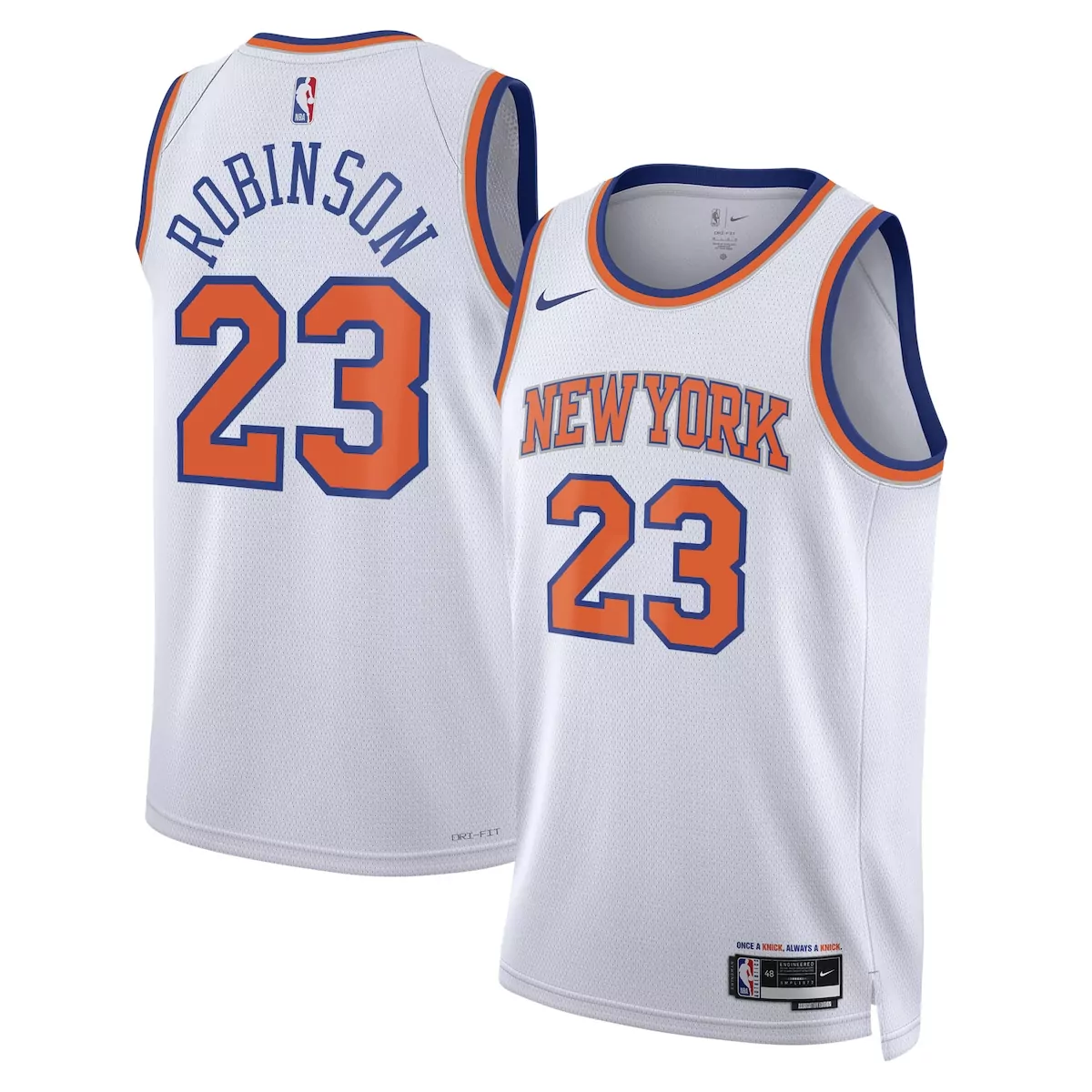 Mitchell Robinson 23 Jersey White City Connect New York Knicks Men Stitched Alternate