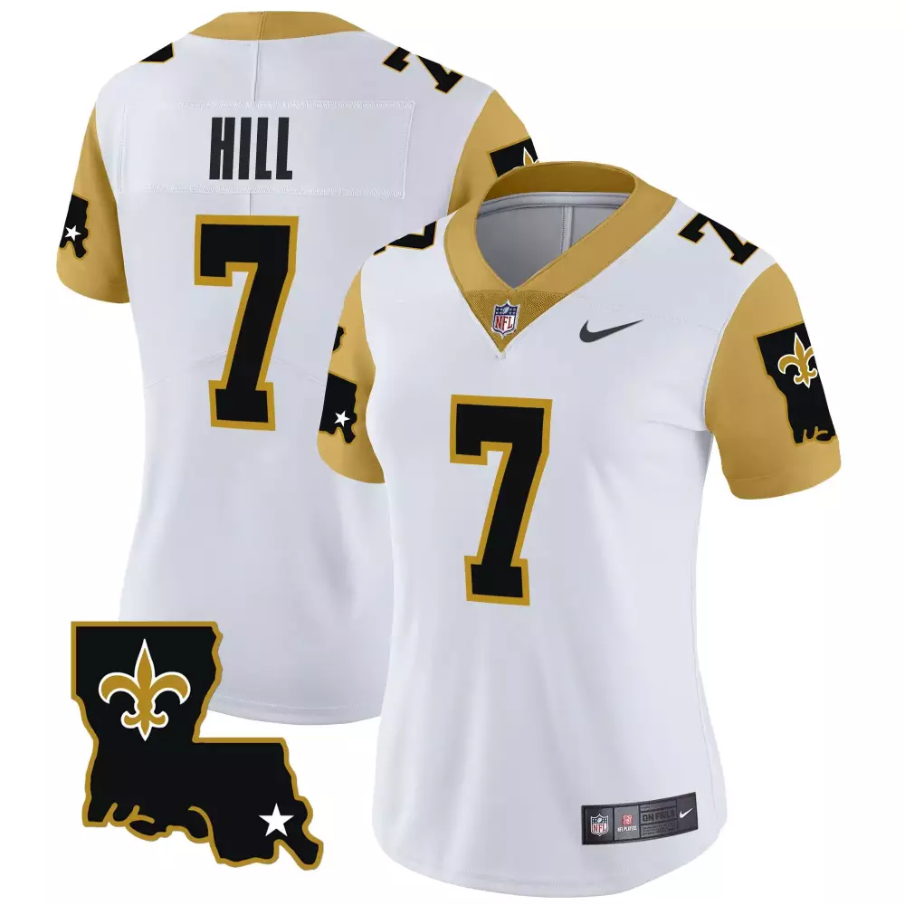 Taysom Hill 7 New Orleans Saints Jersey White City Connect Women Stitched Alternate