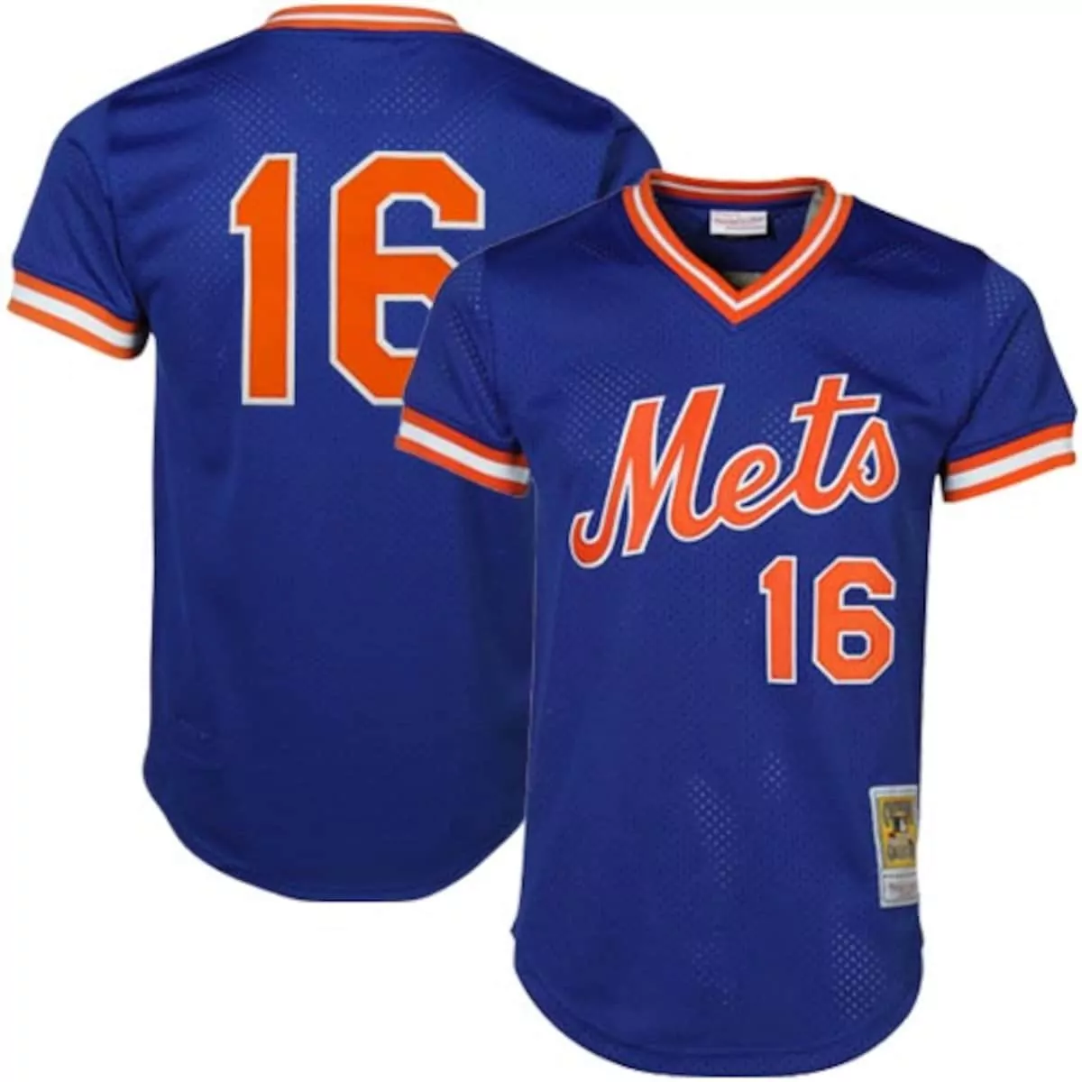 Custom New York Mets 16 Jersey Royal Blue Men Authentic Orange White Cooperstown