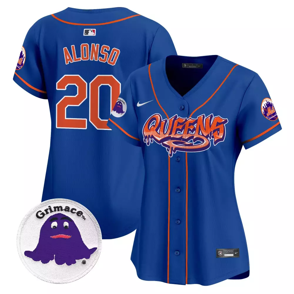 Queens Graffiti 20 New York Mets Jersey Blue Grimace Women Authentic Orange Vapor