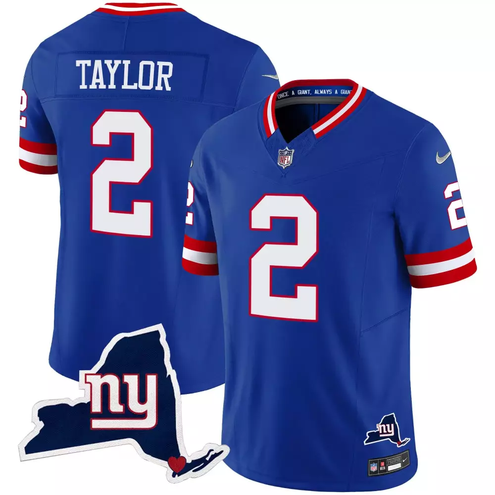Tyrod Taylor 2 New York Giants Jersey Royal Blue Null Men White Red Limited v2 All