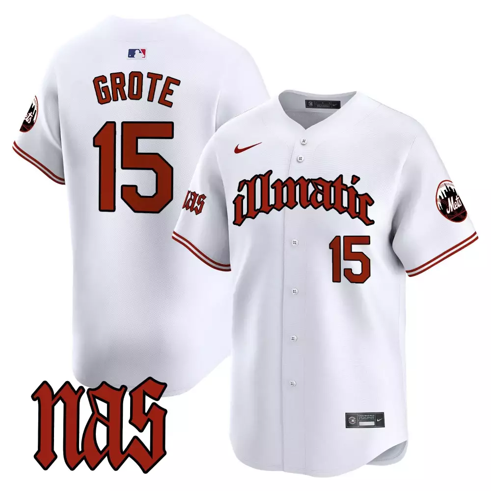 Jerry Grote 15 New York Mets Jersey White Illmatic Men Authentic Alternate Orange
