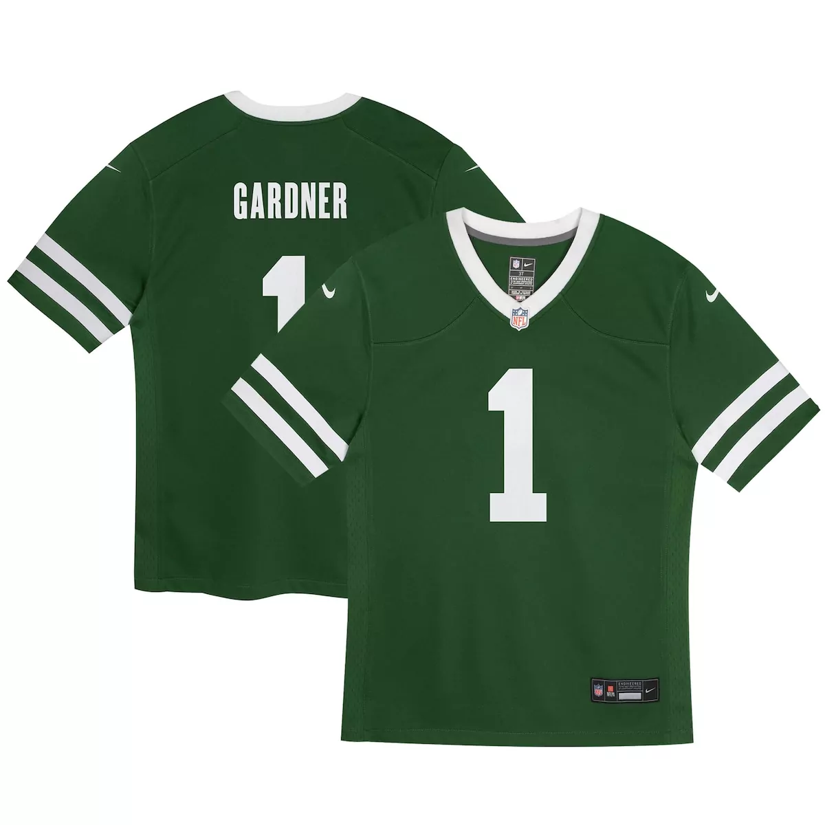 Sauce Gardner 1 New York Jets Jersey Green Men Authentic White Game
