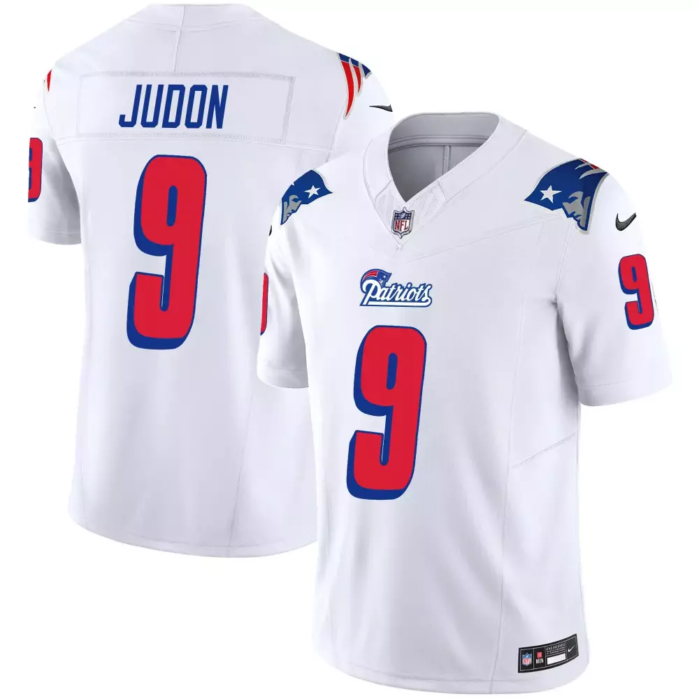 Matthew Judon 9 Jersey White New England Patriots Men Vapor Alternate Red Blue Throwback