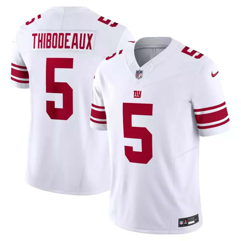 Kayvon Thibodeaux 5 Jersey White New York Giants Men Authentic Alternate Red Vapor